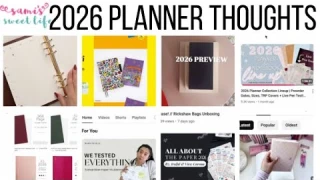 2026 PLANNER CHAT | My thoughts about Hobonichi, Sterling Ink, Rosey Life, Just Scribble, W222 &More
