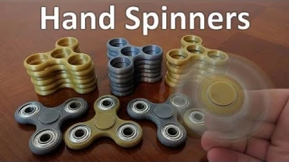 3D Printed Hand Spinners - Fidget Toys