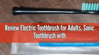 Review Electric Toothbrush for Adults, Sonic Toothbrush with 3 Intensity Levels & 5 Modes, One Charg
