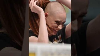 From Shaved Head to Latex Bald Cap: Karen Gillan's Journey as Nebula #shorts #nebula #marvel