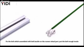 YIDI Wifi Smart Automatic Curtain System Tuya APP Remote Voice Control Track Rail Curtain Motor