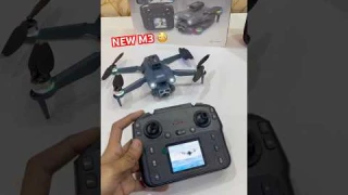 Best drone M3 ultra 🔥 display remote brushless motor HD camera wifi