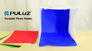 PULUZ 23cm Ring LED Panel Folding Portable Light Photo Lighting Studio Shooting Tent Box