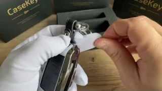 Металлический чехол для ключа KIA, ключ №1, casekey