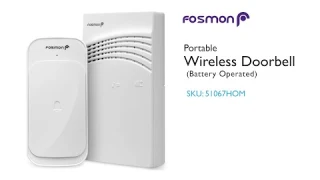 Best Wireless Doorbell for Home or Business 51067HOM [Fosmon]