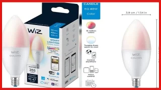 Great product -  WiZ Connected Color 60W Candle B11 Smart WiFi Light Bulb, 16 Million Colors