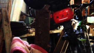 включение заднего габарита с помощью тормоза