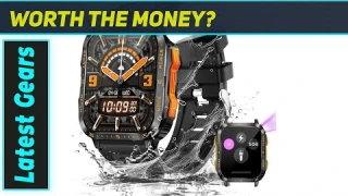 LaNikar Military Smart Watch: Tactical Powerhouse with LED & UV Light!