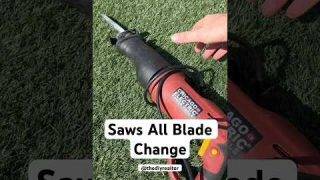 Chicago Electric Reciprocating Saw Blade Change | Saws All Swap | #saw #sawsall #blades