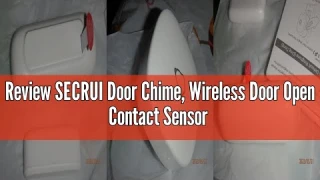 Review SECRUI Door Chime, Wireless Door Open Contact Sensor Alarm with 500ft Range, 58 Chimes and 5
