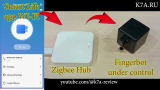 Кнопка толкатель для включения техники | How to Use Fingerbot Wi-Fi + Zigbee hub + Smart Life