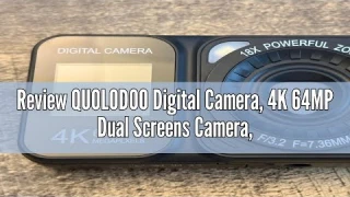 Review QUOLODOO Digital Camera, 4K 64MP Dual Screens Camera, 18X Zoom, Point and Shoot Digital Camer