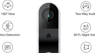 Kasa Smart Video Doorbell Camera Hardwired w/ Chime, 2K Resolution, Always-on Power