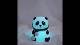 Детский беспроводной силиконовый ночник "Панда" с RGB подсветкой 7 цветов, EL-2013