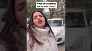 When She Watches Too Much K-Drama😂 | @aashisahni | K-drama in Hindi Dub #amazonminitv #kdramashorts