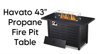 Havato 43" Propane Fire Pit Table | Unboxing & Assembling Havato Propane Fire Pit Table