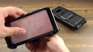 ОБЗОР: Противоударный Чехол-Накладка для Samsung Galaxy S8 SM G950 с Подставкой и Креплением на Пояс