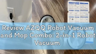 Review AZQQ Robot Vacuum and Mop Combo: 2-in-1 Robot Vacuum Cleaner 2500Pa Strong Suction & Tangle-F