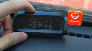 Датчики давления в шинах на солнечных батарейках с Aliexpress