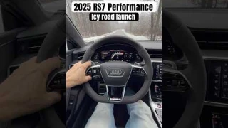 Icy road launch: 2025 Audi RS7 Performance