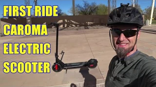 #Caroma 500W Electric Scooter for Adults, unboxing, and first test ride #founditonamazon