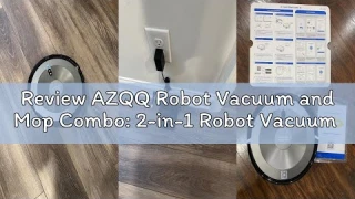 Review AZQQ Robot Vacuum and Mop Combo: 2-in-1 Robot Vacuum Cleaner 2500Pa Strong Suction & Tangle-F