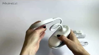 Настольная светодиодная лампа сенсорная на прищепке с аккумулятором с гибкой ножкой