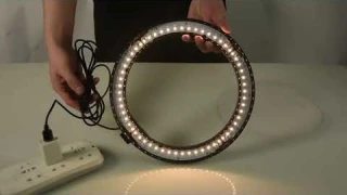 Fosoto 10 дюймов фотографическое освещение светодиодный кольцевая вспышка для селфи фото студийная