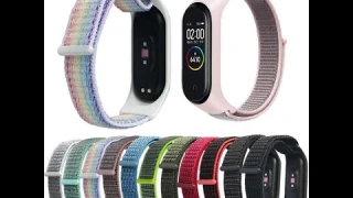 Распаковка. Нейлоновый ремешок для mi band 4