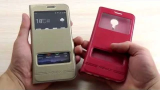 ОБЗОР: Эксклюзивный Кожаный Чехол-Книжка для Meizu Pro 5 с Окном и Функцией Подставки "Momax"