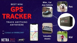 Worlds Best mini GPS Tracker| Track anything Vehicle, Kid, Women, Pet, Elders | Netra360 GPS
