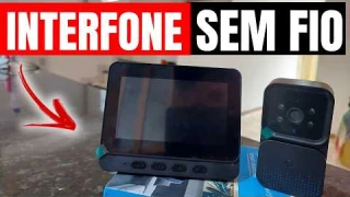 CAMPAINHA SEM FIO, COM CÂMERA. smart home video doorbell. INTERFONE BOM E BARATO.