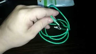 Магнитный зарядный кабель. (светящийся).