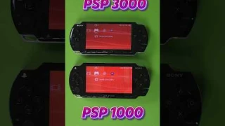 PSP 1000 vs 3000 Boot Up Speed #gaming #playstation #psp