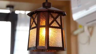 BETLING Ceiling Pendant Porch Light, Hanging Lantern Island Lighting, Oil Rubbed Bronze