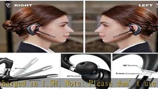 EKVANBEL Bluetooth Headset V5.1, Wireless Headset for Computer with 500mAh Charging Case, Bluetooth