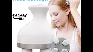 Водонепроницаемый электрический массажер для головы, беспроводной кожи головы предотвращения