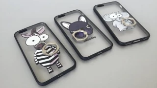 Чехол подставка с кольцом Fancy animals для Apple iPhone 6/6s 5/5s
