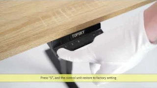 TOPSKY DF02.01 Dual Motor Standing Desk Frame New Handset Ver Major Function