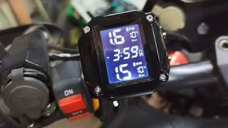 Контроль давления в шинах мотоцикла. Настойка системы. TPMS tire pressure moyitoring system.