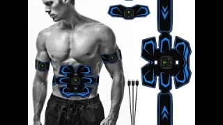 Eletric AB Muscle Stimulator Wireless Abdominal Muscle Training Belt EMS Muscle Trainer Rechargeable