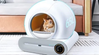 Tonepie 65L Smart Cat Litter Box - Self Cleaning & Enclosed