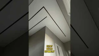 Световые линии с черным рассеивателем. #натяжныепотолки #дизайнквартир #натяжныепотолкипермь #пермь