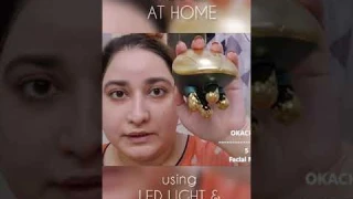 FACELIFT MASSAGE with LED & MICROCURRENT AT HOME | ANTIAGING FACE LIFTING & SHARP JAWLINE MASSAGE