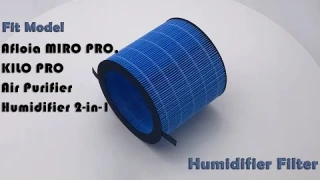 Humidifier Wicking Filter Compatible with Afloia MIRO PRO KILO PRO Air Purifier Humidifier 2-in-1
