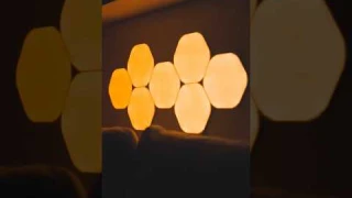 How cool are these nanoleaf hexagon light panels #mancaveideas #mancave #gamingroom #lighting