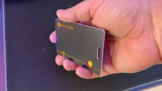 NOVOO Wallet Tracker Card, Apple Find My Ultra-Thin Bluetooth Smart Tracking Card, Rechargeable