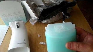 Распаковка XIaomi Mijia Автоматический бесконтактный Диспенсер для мыла - с JD.RU за 25$