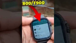 WhatsApp on 🔥t800 ultra smartwatch t800 ultra smart watch mein whatsapp kaise chalayen#viral#shorts🔥
