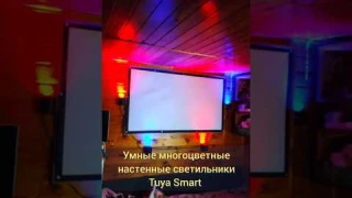 Умные многоцветные настенные светильники Tuya Smart #smarthome
